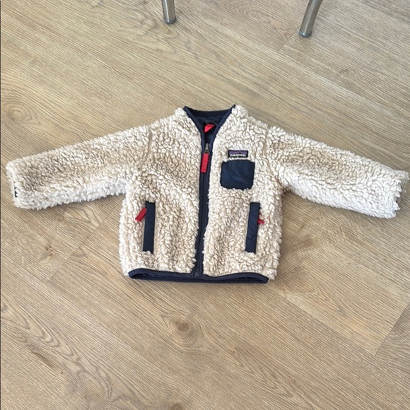 Patagonia Cream Sherpa Fleece Jacket - Picture 1 of 3